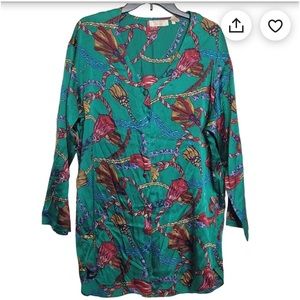 VICTORIA’S SECRET vintage 90s gold label 100% silk Pajama top size small